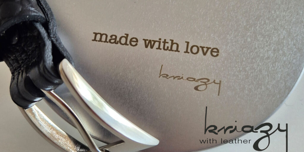 lederen riemen made with love